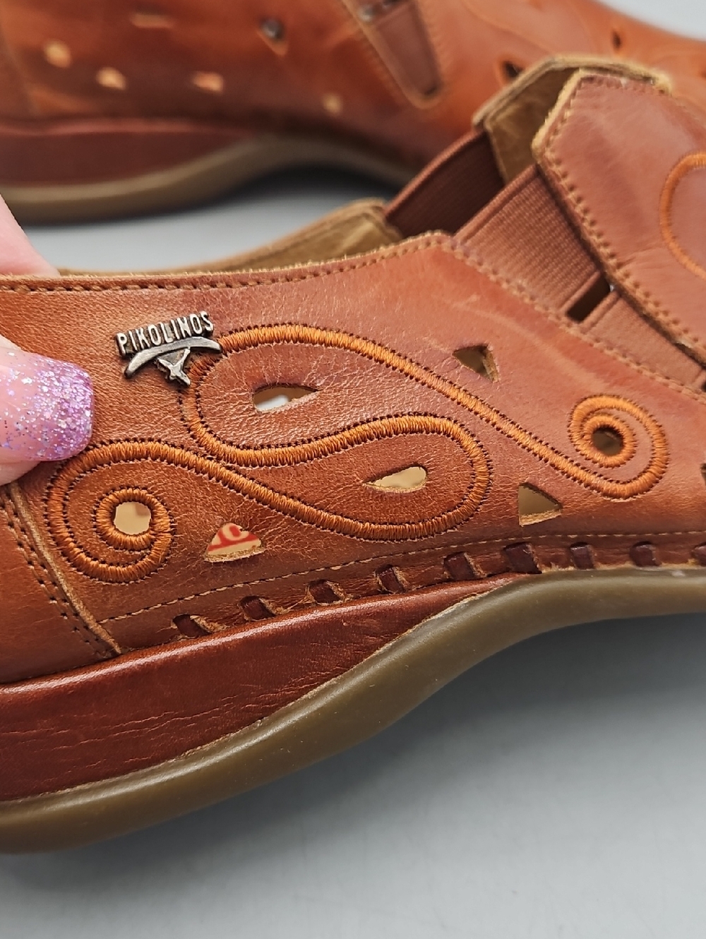 Pikolinos Jerez Leather Moccasins Women 38 US 8 - Picture 3 of 12